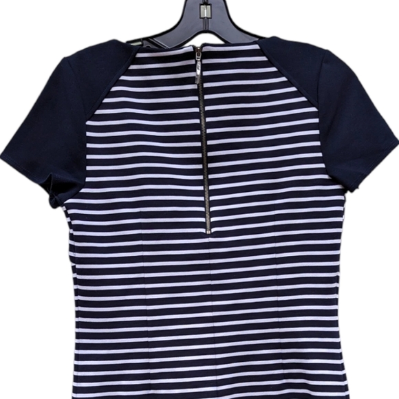New Laundry by Shelli Segal‎ navy/white Shift Dress Sz 2 - Picture 3 of 7
